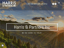 Tablet Screenshot of harrisandpartnersinc.com